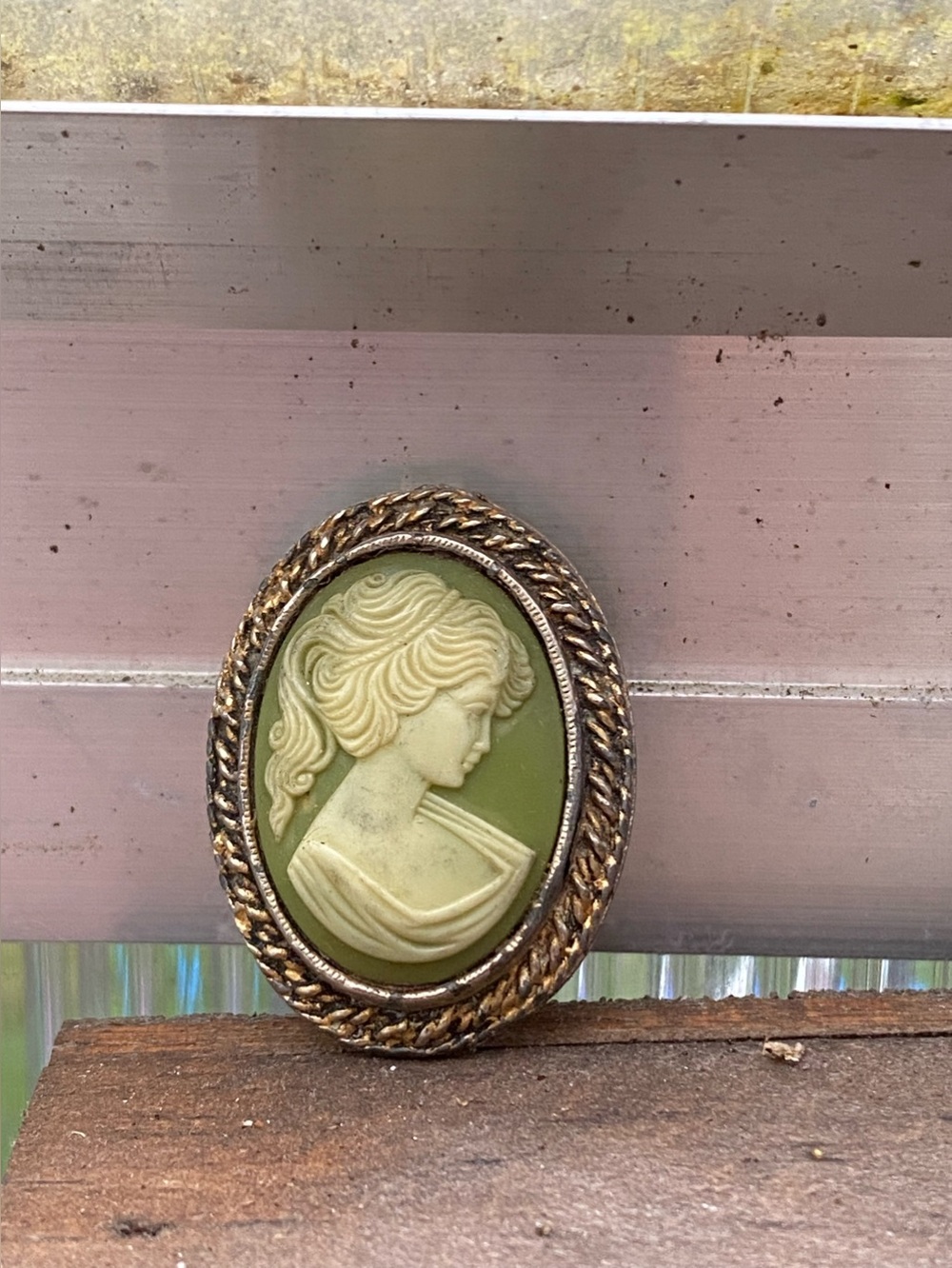 Vintage Peri Cameo Brooch / Pendant